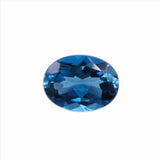Oval Faceted London Blue Topaz Loose Gemstone 19