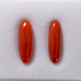 Italian Coral (N) CAB OV 18.5x6.3mm ~3.31cts - Single -IP.AP/ct