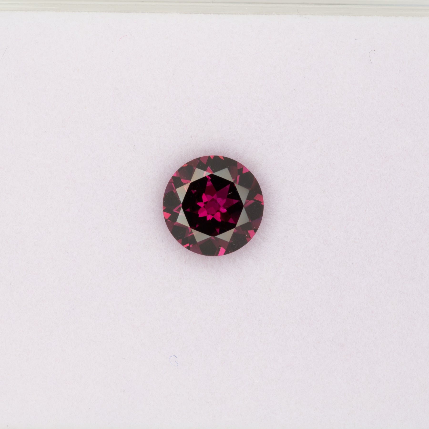 2.55ct Purple Garnet round 8.1mm loose purple gemstone