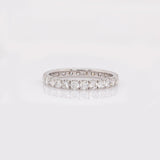Lab Created Diamonds Band Ring in solid 14k White Gold