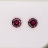 1.47ct Purple Garnet round 6.9mm loose purple gemstone