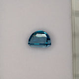 natural cambodian blue zircon Tapered Baguette loose gemstone