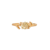 Maria 14K Yellow Gold Canary Diamond and Natural Diamond Accents Ring | OV 8.5x7mm