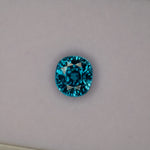 natural cambodian blue zircon oval loose gemstone