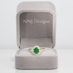 14K Yellow Gold Tsavorite Ring