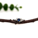 olivia 14k white gold ceylon sapphire diamond ring