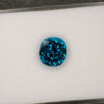 natural cambodian blue zircon oval loose gemstone