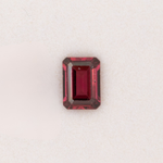1.21ct Rhodolite Garnet emerald cut 7x5mm loose pink gemstone