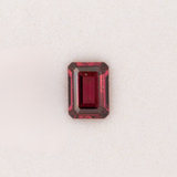 1.21ct Rhodolite Garnet emerald cut 7x5mm loose pink gemstone