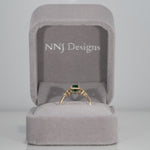 14K Yellow Gold Zambian Emerald Ring