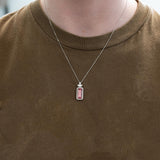 4.4Ct Natural Pink Tourmaline Pendant with Earth Mined Diamond Accents: Solid 14K Gold - Elegant Designer Gemstone Pendant, Fine Jewelry