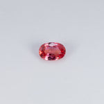 0.58 carat natural padparadscha sapphire, oval 6x4mm pink-orange loose gemstone