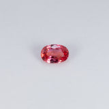 0.58 carat natural padparadscha sapphire, oval 6x4mm pink-orange loose gemstone