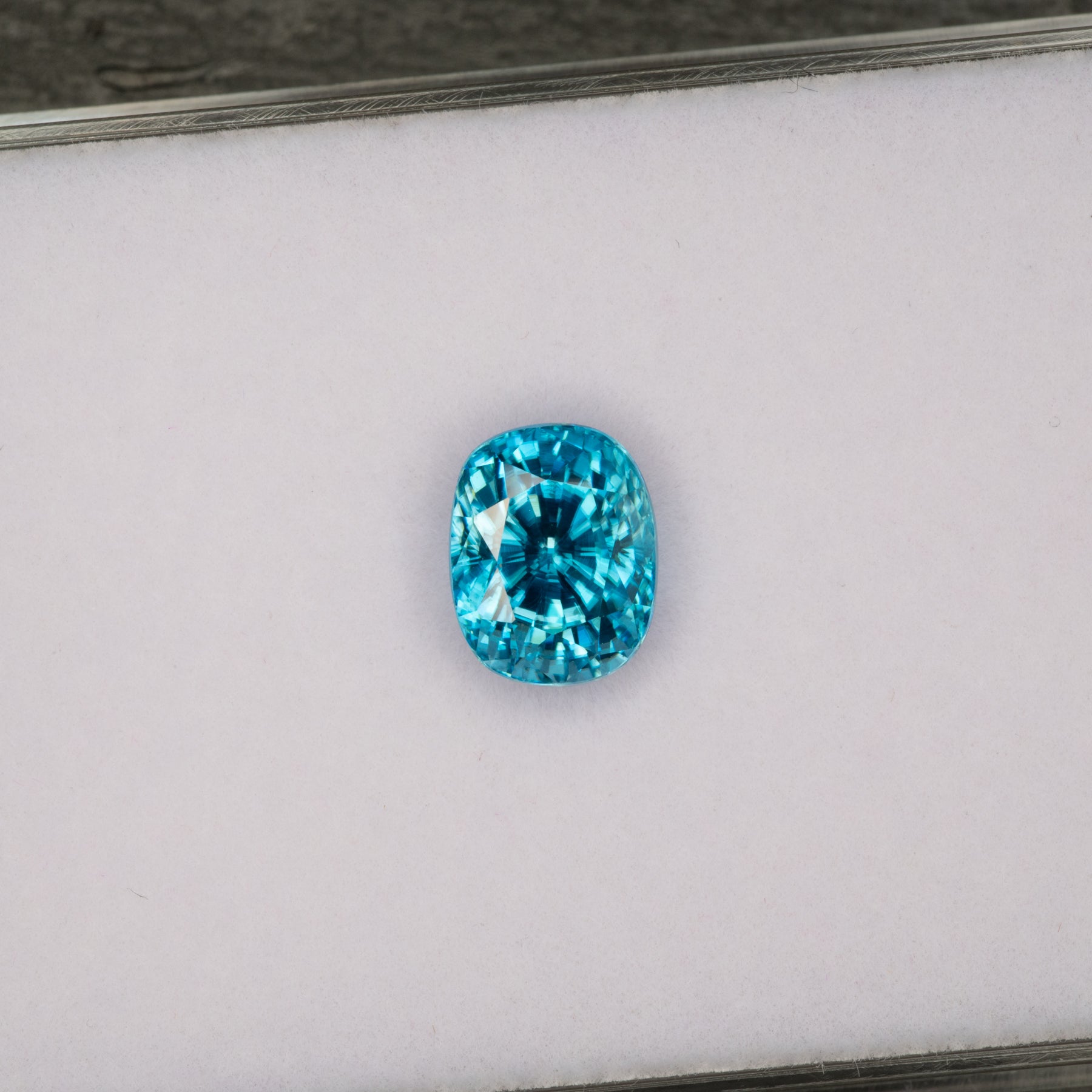 natural cambodian blue zircon oval loose gemstone