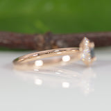 14K yellow gold alexandrite ring