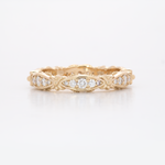 14K white gold diamond eternity band