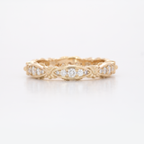 14K white gold diamond eternity band