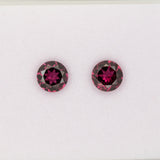 1.32ct Purple Garnet round 6.8mm loose purple gemstone