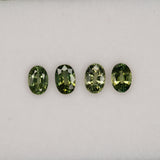 0.38 carat natural Ceylon green sapphire oval 6x4mm loose gemstone – view 2