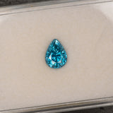 Natural Cambodian Blue Zircon Pear Shape 9.85x7.36x7.19mm 4.77ct Loose Gemstone