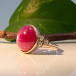 14K yellow gold star ruby ring