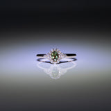 14K yellow gold alexandrite ring