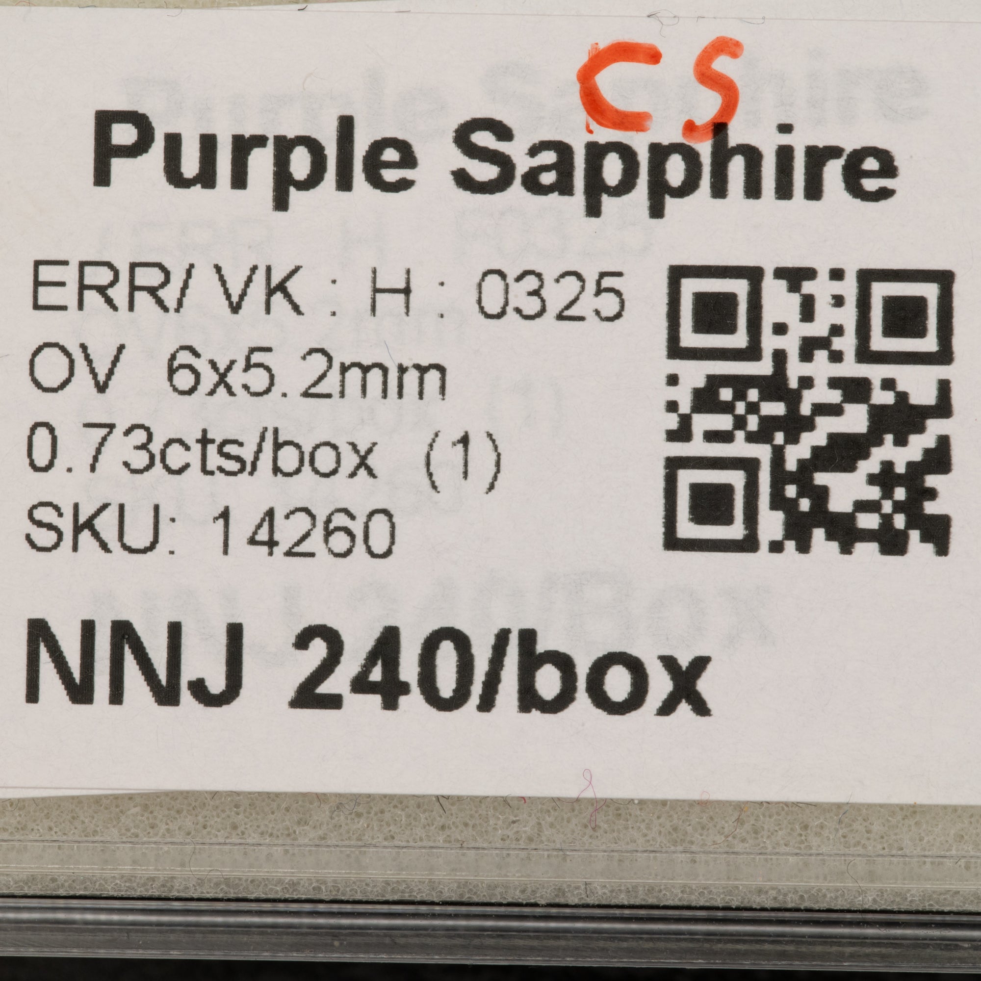 0.73 carat natural Ceylon purple sapphire oval 6x5.2mm loose gemstone – view 2