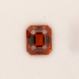 2.05ct Spessartite Garnet emerald cut 8x7mm loose orange gemstone