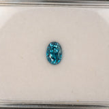 Natural Cambodian Blue Zircon Oval Shape 7.9x5.6x5.7mm 2.69ct Loose Gemstone