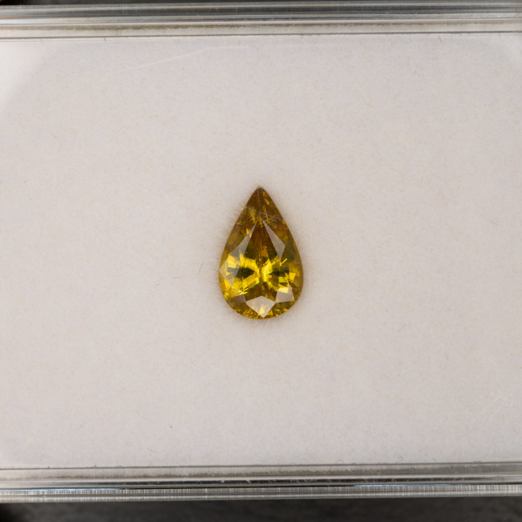 Sphene Pear Loose Gemstone 1.82 Carat