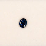 1.08 carat natural blue sapphire, oval 6.5x5.2mm loose gemstone
