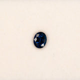 1.08 carat natural blue sapphire, oval 6.5x5.2mm loose gemstone