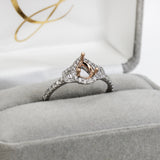 proposal day 14k gold semi mount diamond ring