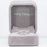 14K white gold diamond band