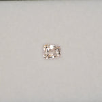 0.89 carat natural peach sapphire, shield cut 5.4x4.8mm Ceylon loose gemstone