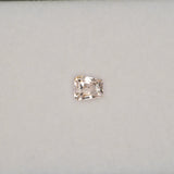 0.89 carat natural peach sapphire, shield cut 5.4x4.8mm Ceylon loose gemstone