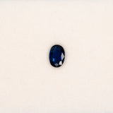 0.63 carat natural blue sapphire, oval 6.4x4.5mm loose gemstone