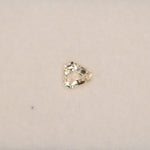 0.83 carat natural yellow sapphire, shield cut 5.8x5.7mm Ceylon loose gemstone