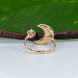 14K yellow gold lab grown diamond cluster ring