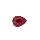 GIA Certified 1.74ct Burma Ruby Heated Pear Cut 8.43x6.42mm – Loose High-Quality Ruby Gemstone