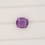 GIA certified natural purple sapphire cushion loose gemstone