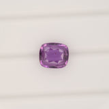 GIA certified natural purple sapphire cushion loose gemstone