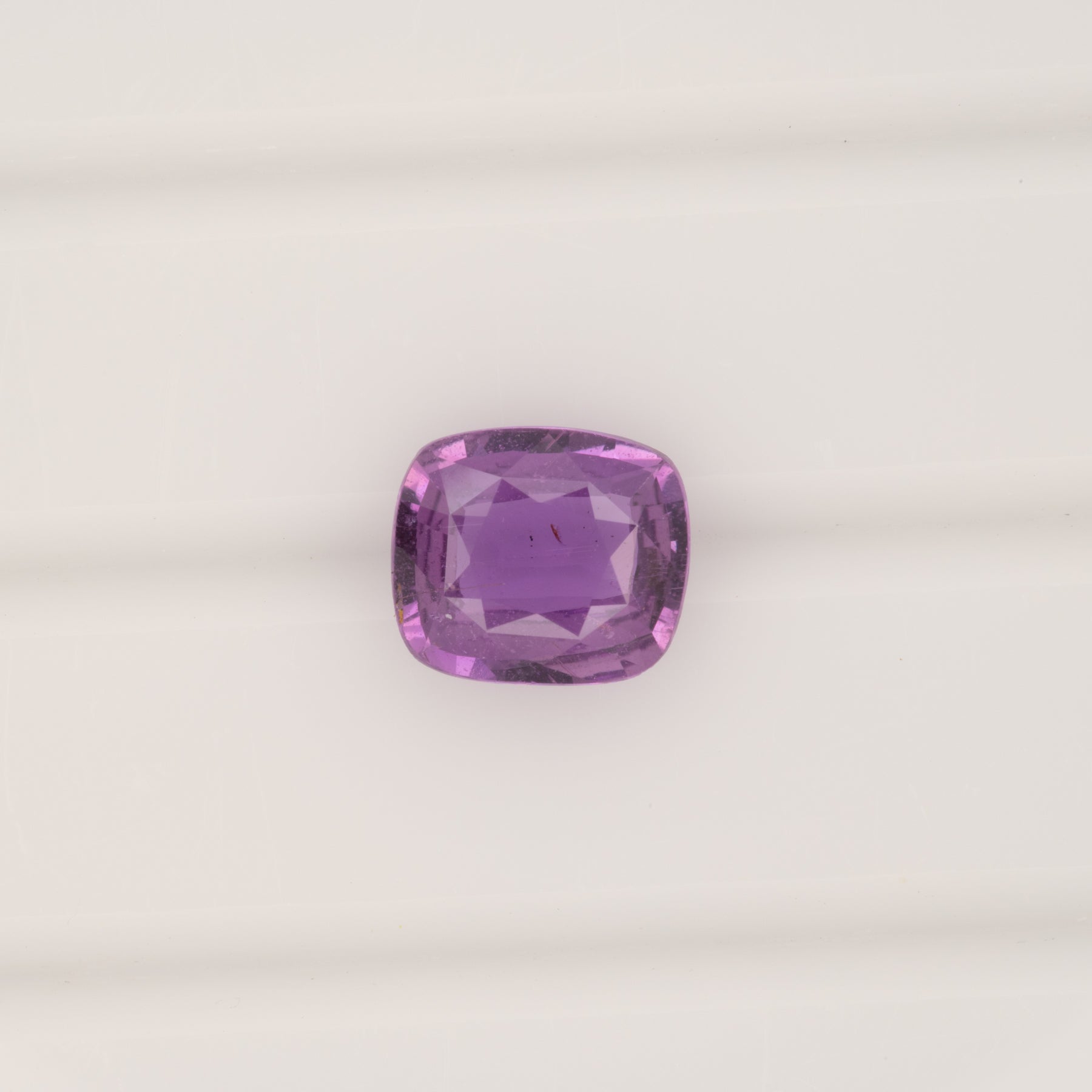 GIA certified natural purple sapphire cushion loose gemstone