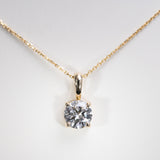 14K Yellow Gold Lab Grown Diamond Pendant