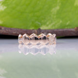 14K rose gold diamond band