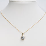14K Yellow Gold Lab Grown Diamond Pendant