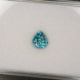 Natural Cambodian Blue Zircon Pear Shape 7.8x6.4x5.1mm 2.40ct Loose Gemstone