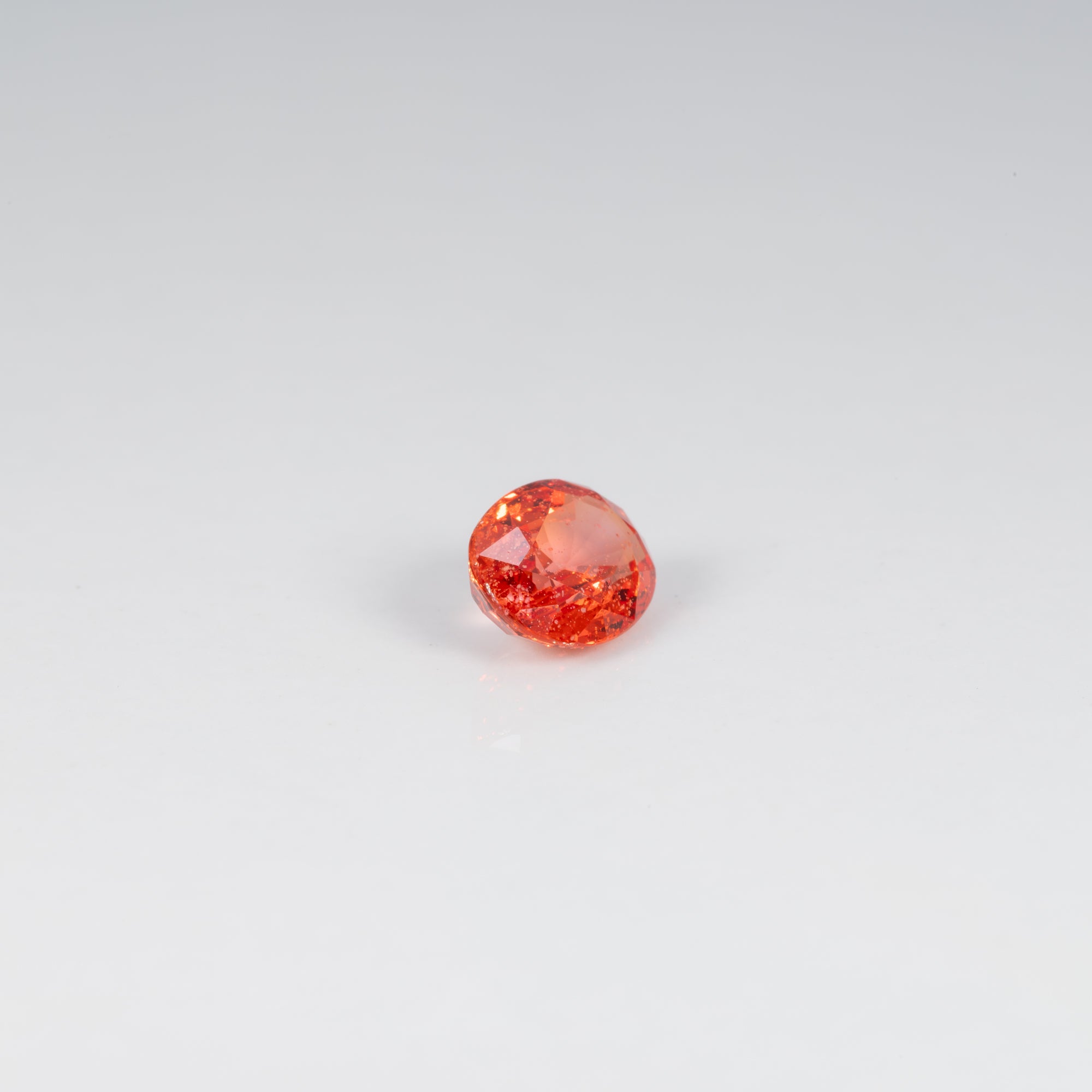 1.01 carat natural Ceylon padparadscha sapphire oval 6.7x5.1mm loose gemstone – view 2