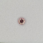0.47 carat natural pink sapphire, round 4.6mm loose gemstone