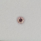 0.47 carat natural pink sapphire, round 4.6mm loose gemstone
